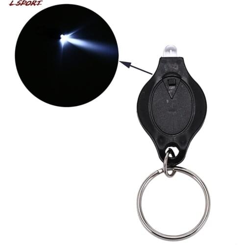 Micro LED Flashlight Torch Emergency Key Ring Light for Outdoor Camping Keychain Light Mini Keychain Squeeze Light