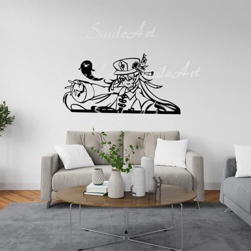 Cartoon Genshin Wall Decal Living Room Removable Mural For Living Room Kids Room Wall Art Sticker Murals