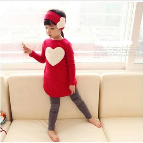 2019 New Rushed Full Children Spring Baby Girls Christmas Outfits Clothing Sets Kids 3pcs Suit Cotton Sport T-shirt+pants 3- 8y