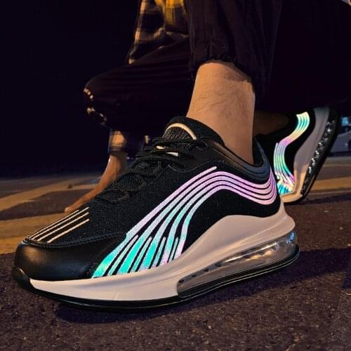 New Mens Sneakers 2021 Premium Brand Damping Double Air Cushion Reflective Men Shoes Walking Man Jogging Trainers Shoes