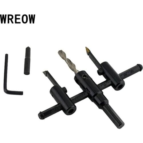 NEW DIY Accessory Hand Tools Adjustable Circle Hole Saw Center Drill Bit Hex Key Cutter Kit 30 -120mm Carbide Alloy