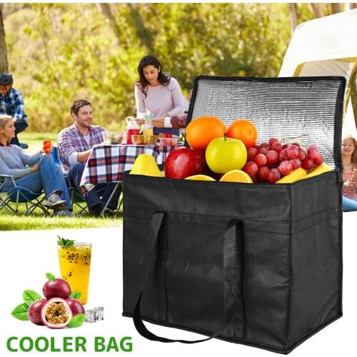 Portable Lunch Cooler Bag Folding Insulation Picnic Ice Pack Food Thermal Bag Drink Carrier Insulated Bags Food Delivery Bag