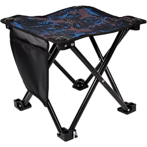 Portable Camping Stool Beach Chair Small Folding Camp Chair with Carry Bag for Fishing Hiking Gardening