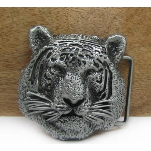 Buckle Club retro zinc alloy tiger head belt buckle cowboy jeans belt buckle FP-02780 with 4cm width loop drop shipping