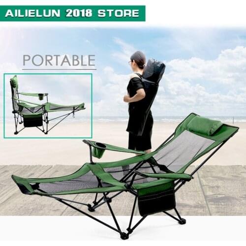 Outdoor Furniture Chair Foldable Stool Folding Stool Sillas Camping Foldable Chair Muebles Folding Camping Chair with Footrest