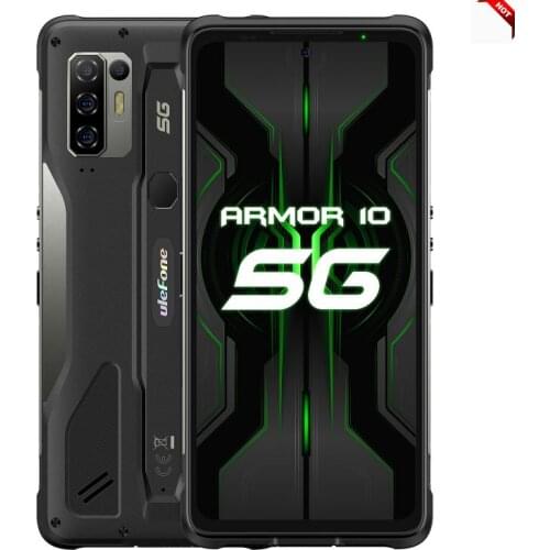 Ulefone Armor 10 5G Rugged Phone 8GB+128GB IP68 IP69K Waterproof 5800mAh Android 10 Dimensity 800 Octa Core OTG NFC mobile phone