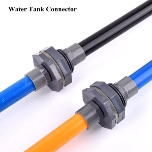1/2'' PVC Water Tank Connector Aquarium Fish Tank Bulkhead Pipe Joints Garden Irrigation System Fittings Drain Pipe Accessories