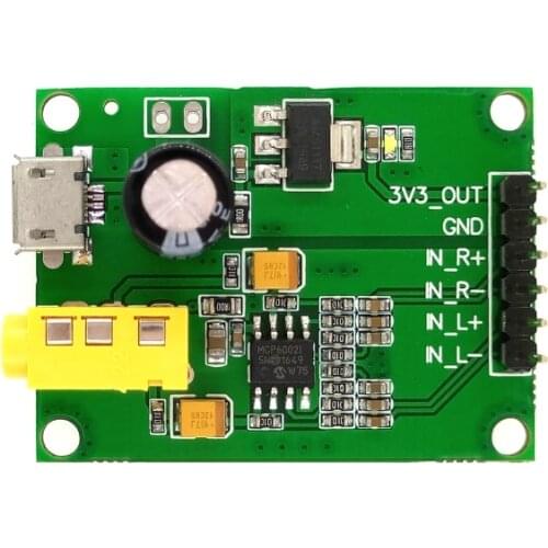 Stereo Analog Audio Differential Differential Balanced Input Conversion AUX Single-ended 3.5 Output Operational Amplifier Board