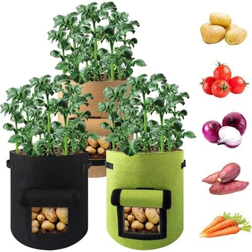 Plant Growth Bag Home Garden Pots Planters Vegetable Planting Bag Greenhouse Moisturizing Vertical Garden Grow Bags Accessories