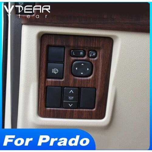 Vtear For Toyota LAND CRUISER Prado 150 Headlights switch button cover Car interior decoration styling accessories parts 2020