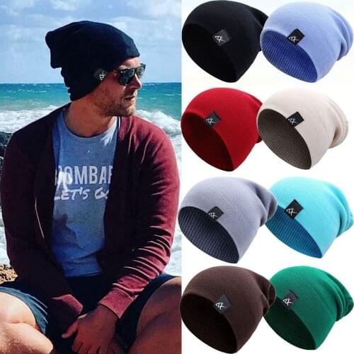 10 Colors New Solid Cute Ladies Casual Cap Warmer Bonnet Female Beanie Caps Winter Autumn Hats Knitted Beanies