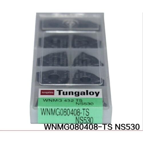 10pcs/box inserts round turning tool into hard alloy WNMG080408-TS NS530 free shipping