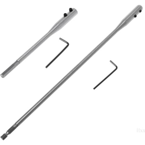 OOTDTY 150/300mm Fit For Flat Drill Bit Deep Hole Shaft Hex Extention Holder Connect Rod Tools