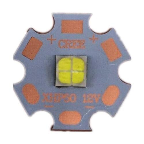 2PCS Cree XLamp XHP50 18W 6V/12V LED Bulb Emitter 2546lm 18W Cool White LED J2 1A Chip Light with16MM 20MM Cooper PCB