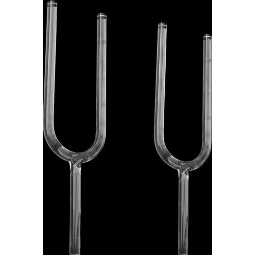 2 pieces Crystal Tuning Fork Singing Bowl for Meditation Yoga Perfect Sound 10-12mm