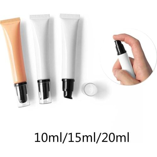 20ml Empty Airless Pump Cosmetic Container Cream Pump Bottle Maquillage Femme Essential Oil Eye Serum Cream Soft Tube 20pcs/lot