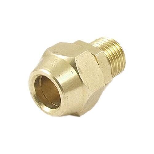 33/64" Male Thread 2/5" Tube Brass Pneumatic Air Quick Coupler Connector