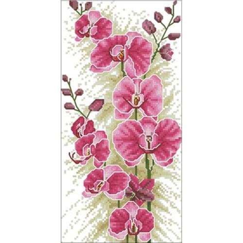 Brilliant orchid patterns counted 11CT 14CT 18CT Cross Stitch Set DIY Cross-stitch Kits Embroidery Needlework Home Decor