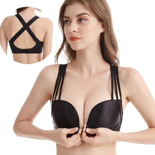 Sexy lingerie for women top female Gathered beautiful back sexy large size bra without underwire big size lingerie femme plus si