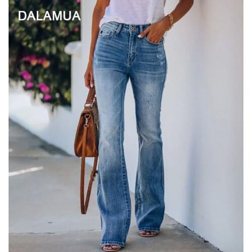 DALAMUA Womens High Jeans