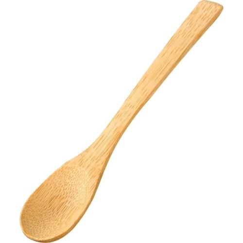 Wooden Round Bamboo Spoon Soup Teaspoon Mixing Spoon Kitchen Wooden Cooking Tools Catering Kitchen Tools Spoon Soup