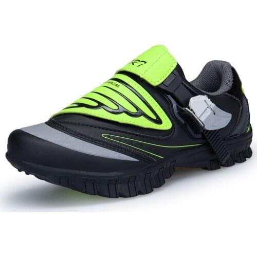 Children Self-Locking Cycling Shoes Ride Bike Shoes Professional Boys Btrathable Mtb Shoes Girls Mountain Bike Lock Shoe AA11235
