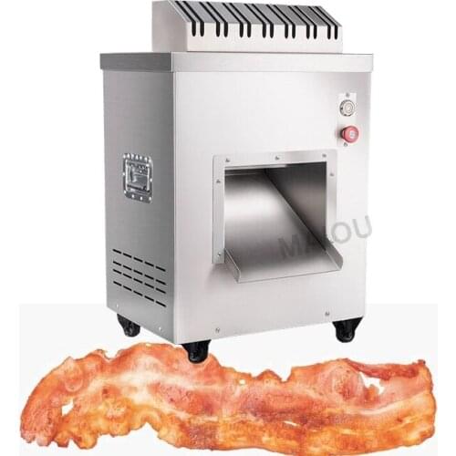 Electric commercial meat slicer Stainless steel slicer Wire cutter Fully automatic Meat grinder Sliced meat dicing machine