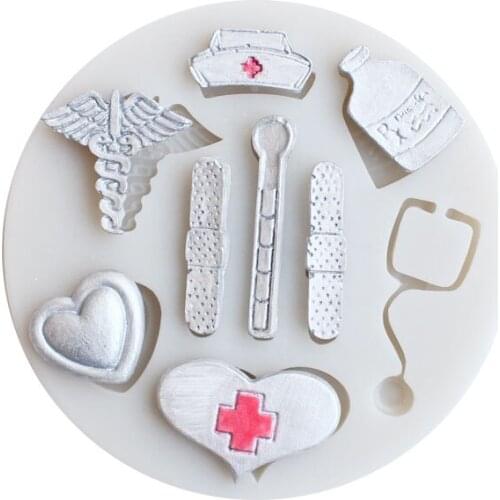 Aouke Molds Medical accessories Silicon Fondant Mold Cakes Decorating Tools DIY Gumpaste Chocolate Moulds Kitchen Bakeware