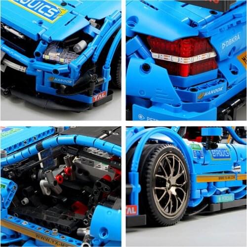 Mould King MOC 13073 Electric Series Benzs AMG C63 Sport Racing Car Model Building Blocks Bricks Compatible with 6688 Toys