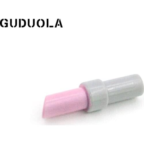 Guduola Special Bricks Lipstick with Medium Stone Gray Handle 93094 Girl Cosmetics MOC Building Block Toys Parts 30pcs/LOT