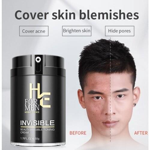 Hearn Mens Concealer Foundation Cream 50g (Whitening And Moisturizing, Lazy BB Cream)