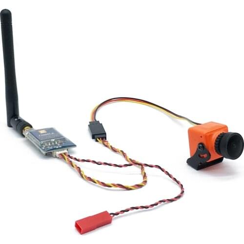 FPV System Combo 1200TVL Camera + 5.8G 40CH 600mW Transmitter with Microphone Wide Voltage for RC Quadcopter FPV Racing Drone