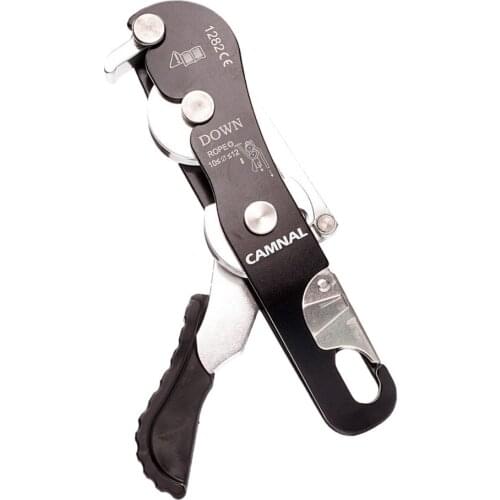 MagiDael Self-braking Stop Descender Gear for 9-12mm Rope Climbing Caving Rappelling