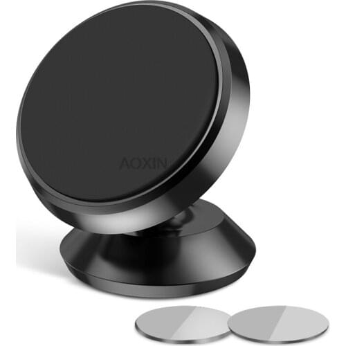 AOXIN Magnetic Car Phone Holder For iPhone X Samsung S9 Magnet Mount Car Holder For Phone in Car Cell Mobile Phone Holder Stand