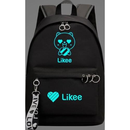 Hot Likee Night Lumiou Backpack Student School Bag Boys Girls Bookbag Men Women Travel Daily Bags Russian Style College Backpack