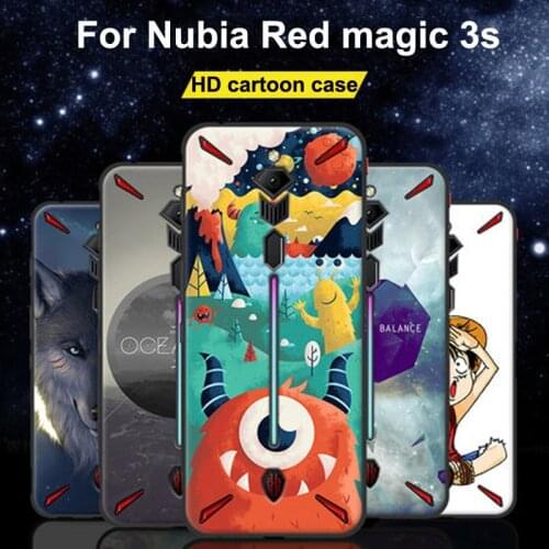 Cartoon painted Case For Nubia Red magic 3s Case soft Cover For Nubia Redmagic 3s 3 s Shockproof Silicone Back Cover Red magic3s