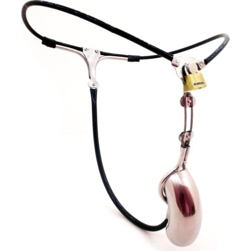 Male Chastity Belt Penis Cage Metal Bondage Pants Cbt BDSM Erotic Sex Toys For Men Chastity Lock Device Cock Cage Underwear