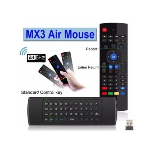 MX3 2.4G Wireless Keyboard Controller Remote Control Air Mouse for Singapore Malaysia Indonesia Smart Android 7.1 TV Box