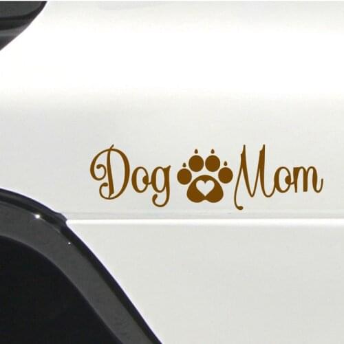 20*5.7cm Lovely Dog Mom Animals Puppy Bark Woof Interesting Fashion Car Window Decal Sticker Decals auto accessories Car Sticker