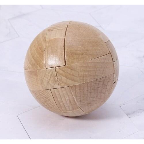 New Wooden Puzzle Magic Ball Intelligence Game Brain Teasers Toy Adults Kids Toy BX0D
