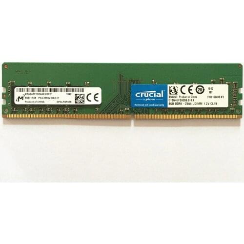 Micron Crucial DDR4 Memoria ram DDR4 8GB 2666MHz Desktop memory 8GB 1RX8 PC4-2666V-UA2-11 DDR4 RAM