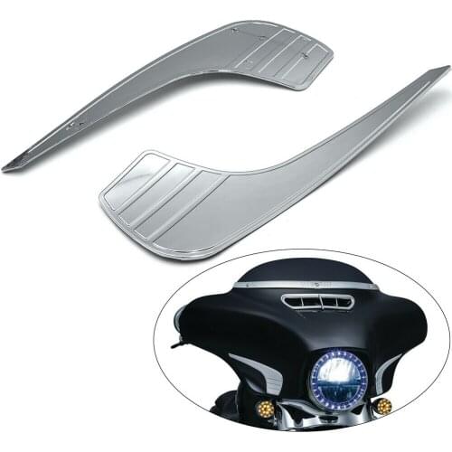 Front Tri-Line Fairing Accents For Harley Davidson Touring Electra Street Glide 2014-2019 Aftermarket Free Shipping Motor Parts