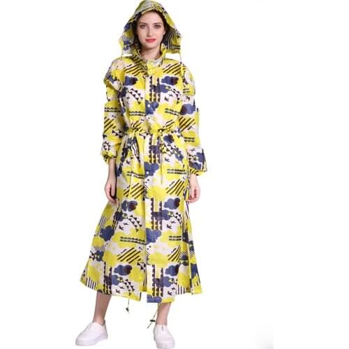Breathable Men And Women Long Rain Coat Poncho Ladies Waterproof Lengthen Slim Raincoat Adults Windproof High Quality Rainwear