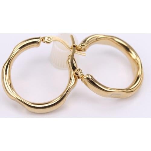 5 distinctive earrings Cute and beautiful Hollow tube Womens fashion wear Simple and easy Stainless steel Hoop earrings SL69