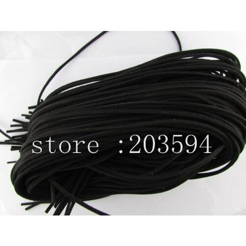 QYU5! 5 Meters 3x1.5mm black color Faux Suede Cord Leather Lace For Clothes Shoes Jewelry Making Findings 5M/lots