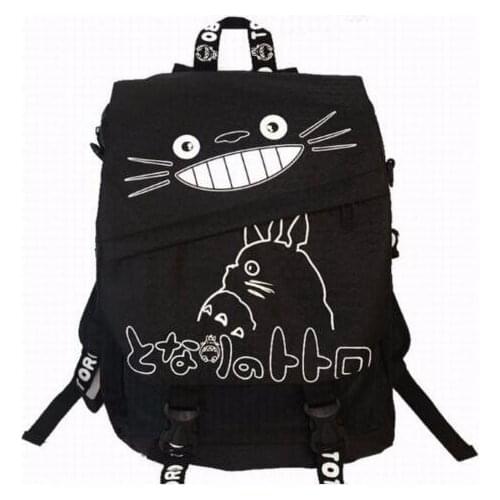 10 pcs fedex fast black color Totoro Backpacks Cosplay Accessory Anime Daily Bag Cartoon School Backpack