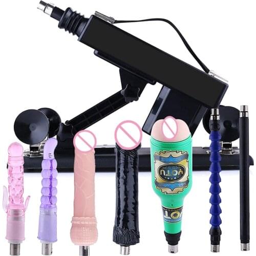 Entry Level Sex Machine for Women and Men Automatic Vibrator Telescopic Pumping Gun with Dildo Masturbation Cup Adults Sex Toys