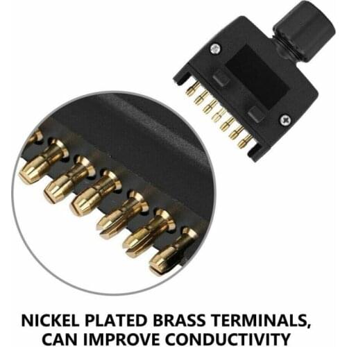 Connector Cable Adapter For Caravan Trailer Car Electronics Accessories New Car Electronics 7 Pin Flat Male Trailer Socket Plug