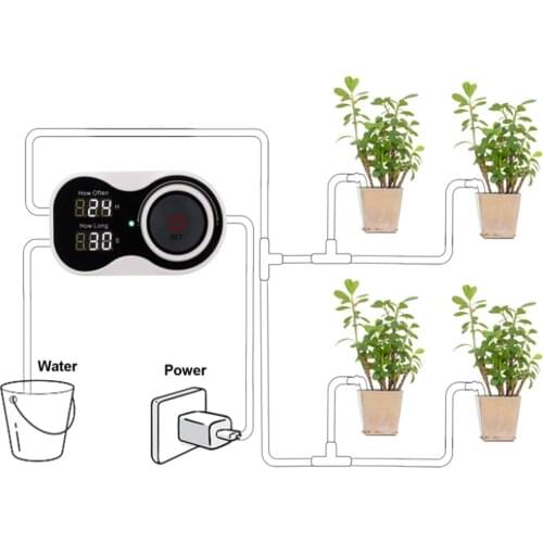 Smart Drip irrigation System Automatic Timer Watering Device Garden Water Pump Controller for watering hose Potted Plant Flower