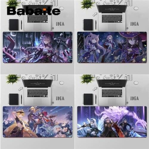 Babaite High Quality Genshin Impact Durable Rubber Mouse Mat Pad Free Shipping Large Mouse Pad Keyboards Mat